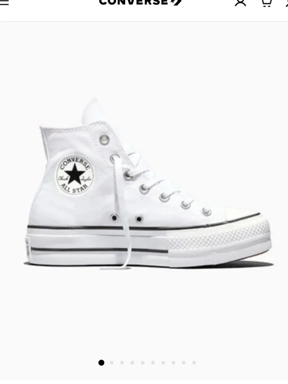 Converse high top platform‎ EUC size 8